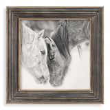 Custom Black And White Horses Print - Dark Brown / Silver by Uttermost - View 1