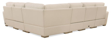 Optimus Five-Seat Power Sectional - Beige by Hooker Furniture - View 4