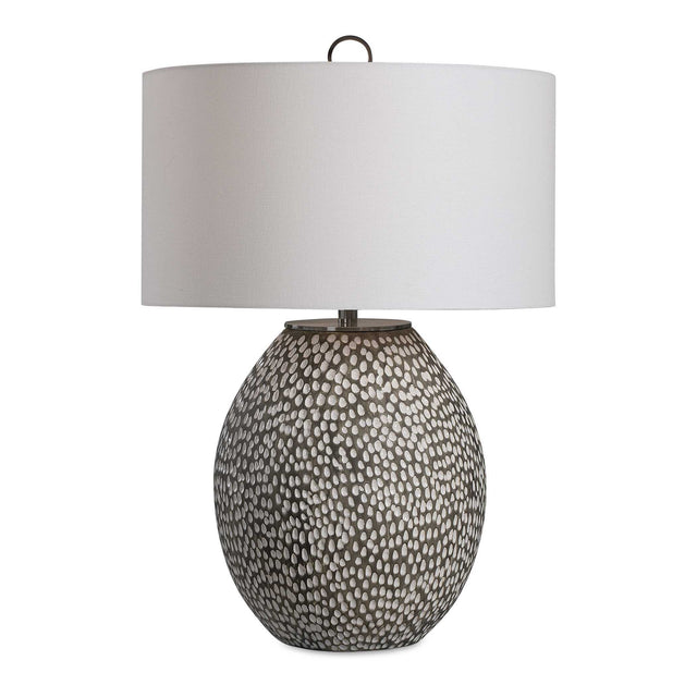 Cyprien Table Lamp Gray White - Dark Gray / White by Uttermost - View 1
