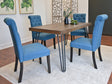 Ashford 5-Piece Dining Set, Hairpin Dining Table with 4 Chairs, 4 Color Options - sold by Home Elegance USA