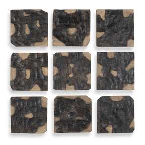 Ignite Wood Wall Decor (Set of 9) Black / Woodtone - Black / Light Brown by Uttermost - View 1