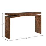 Naoko Burl Wood Console Table Woodtone - Dark Brown by Uttermost - View 3