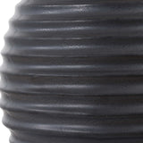 Chelsom Ribbed Table Lamp - Gray by Uttermost - View 6