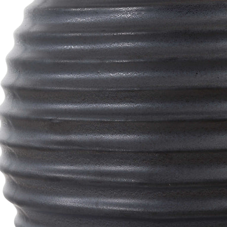 Chelsom Ribbed Table Lamp - Gray by Uttermost - View 6