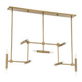 Cadre 14 Light Modern Linear Pendant - Gold by Uttermost - View 3