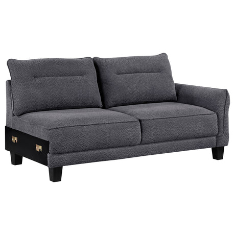 Verona Grey Loose Back Sectional Sofa - sold by Home Elegance USA