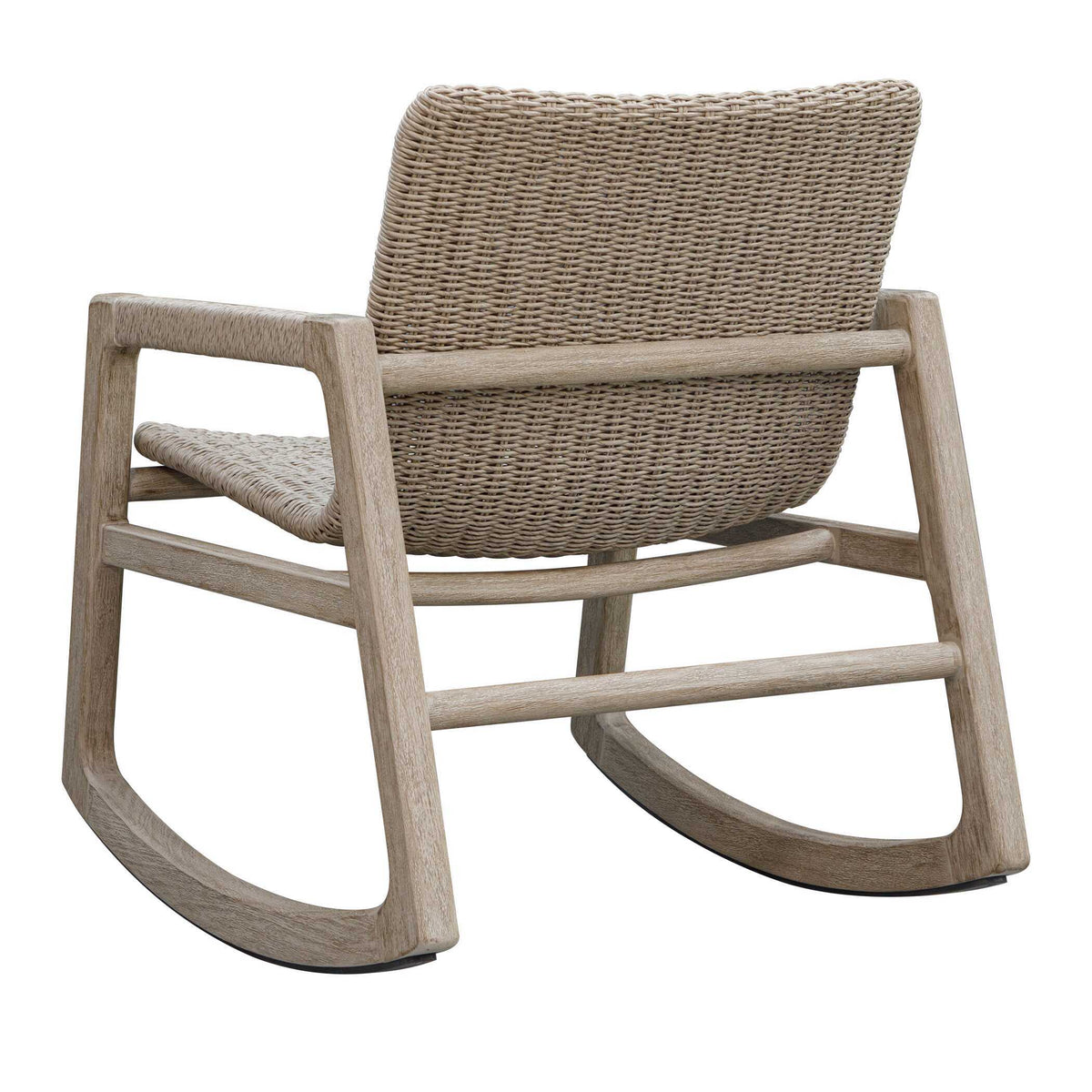 Sumba Outdoor Wicker Rocking Chair - Gray by Uttermost - View 10