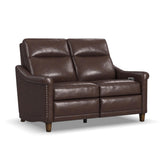 Elizabeth Power Reclining Loveseat With Power Headrest - Brunette | Flexsteel