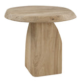 Tiernan Reclaimed Oak Round Side Table Woodtone - Light Brown by Uttermost - View 1