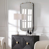 Pali Industrial Iron Mirror - Gold by Uttermost - View 2