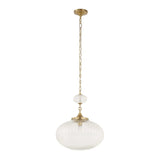Bellaire 1 Light Glass Shade Pendant - Gold by Uttermost - View 8