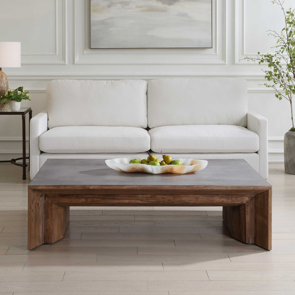 Vail Elm Coffee Table - Dark Brown by Uttermost - View 2
