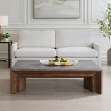 Vail Elm Coffee Table - Dark Brown by Uttermost - View 2
