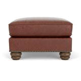 Bexley Leather Ottoman, Nailhead Trim | Flexsteel