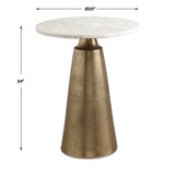 Midsummer Accent Table Antique Brass - Gold by Uttermost - View 5