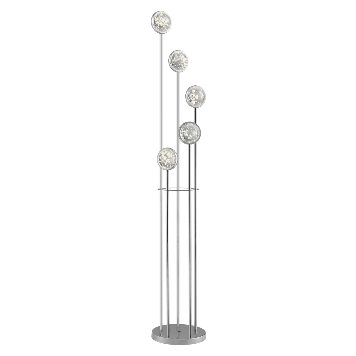 Bubbling Glow Floor Lamp // Chrome  | Finesse - Home Elegance USA