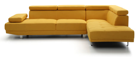 Riveredge G446-SC Sectional  ( Without Ottoman) , YELLOW - sold by Home Elegance USA