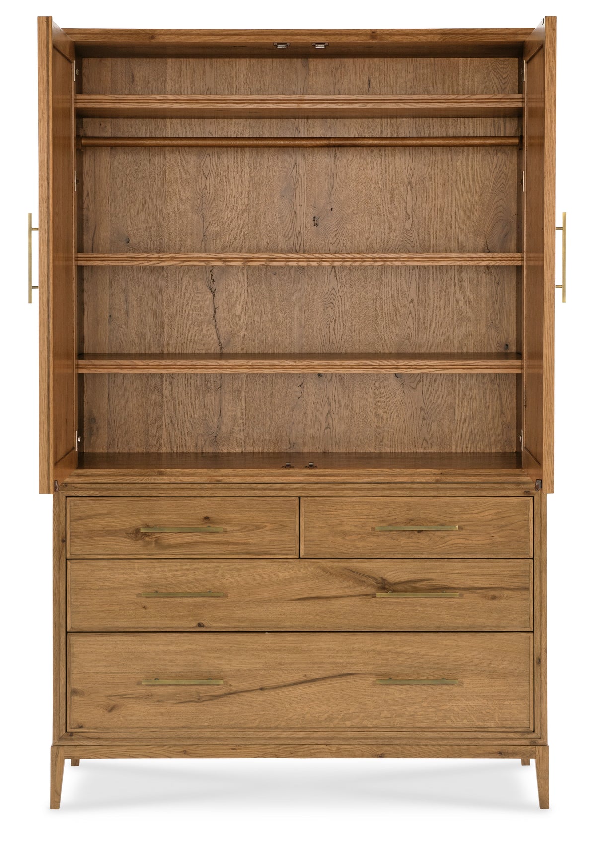 Cashiers Wardrobe Almond - Light Brown by Hooker Furniture - View 4