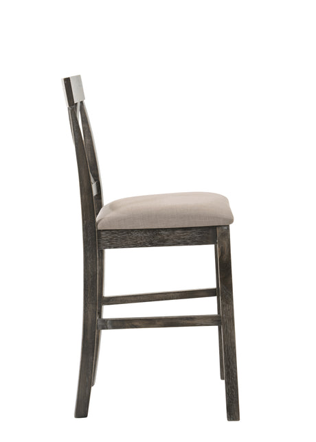Martha II Weathered Gray Finish 7 PCs Counter Height Dining Room Set - sold by Home Elegance USA