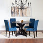 Enbridge 5-piece Dining Set, Cross-Buck Dining Table with 4 Stylish Chairs - sold by Home Elegance USA