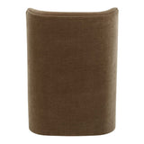 Outlook Modern Velvet Dining Chair - Dark Brown by Uttermost - View 6