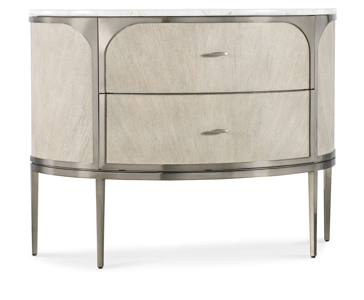 Modern Mood Two-Drawer Nightstand - Beige by Hooker Furniture - View 1