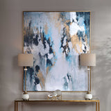 Stormy Seas Seas Hand Painted Canvas - Blue by Uttermost - View 4
