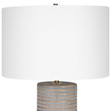 Monolith Table Lamp - Dark Gray / White by Uttermost - View 6