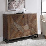 Evros Reclaimed Wood 2 Door Cabinet - Dark Brown by Uttermost - View 5