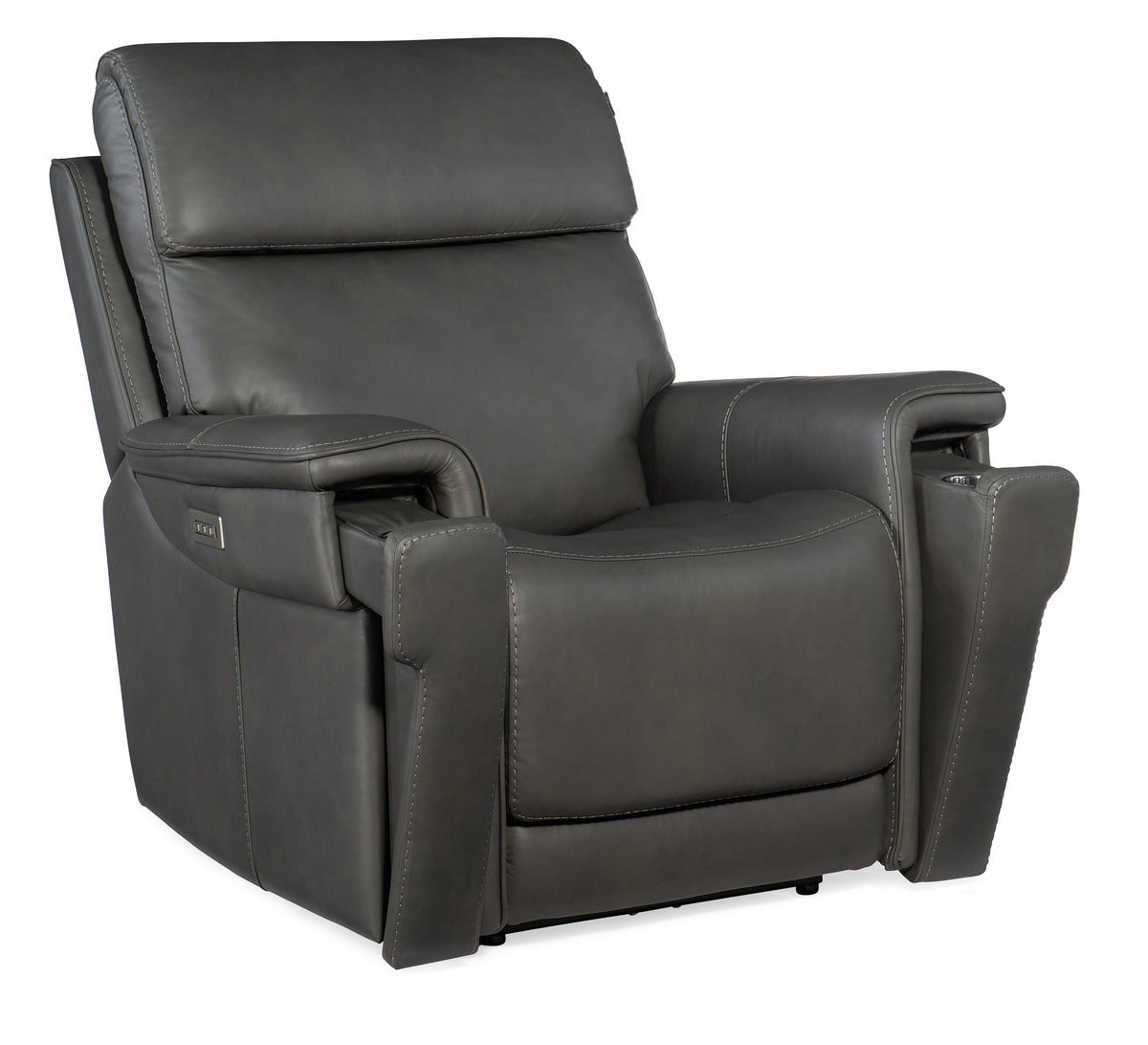 Lyra Zero Gravity Power Recliner With Power Headrest - Dark Gray by Hooker Furniture - View 5