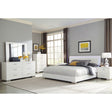 Dulcey White High Gloss 6-piece Eastern King Bedroom Set - sold by Home Elegance USA