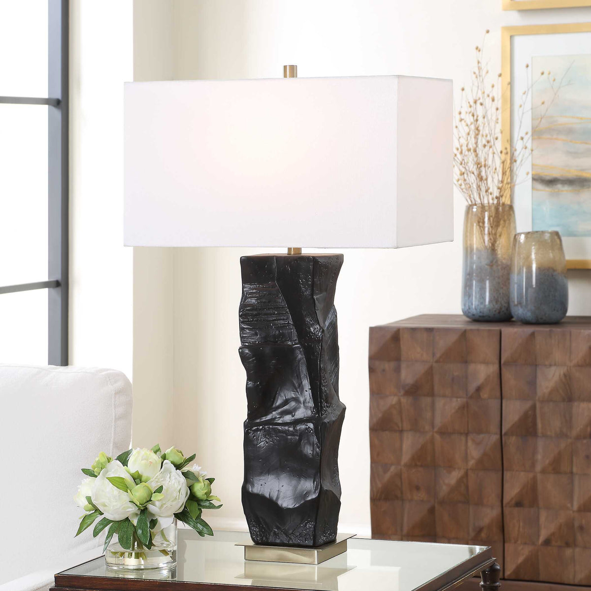 Altaria Table Lamp - Black by Uttermost - View 2
