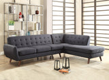 Acme - Sectional Sofa - Gray PU - 54465 - Home Elegance USA - 2