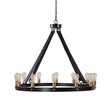 Marlow 12 Light Circle Chandelier - Black by Uttermost - View 1