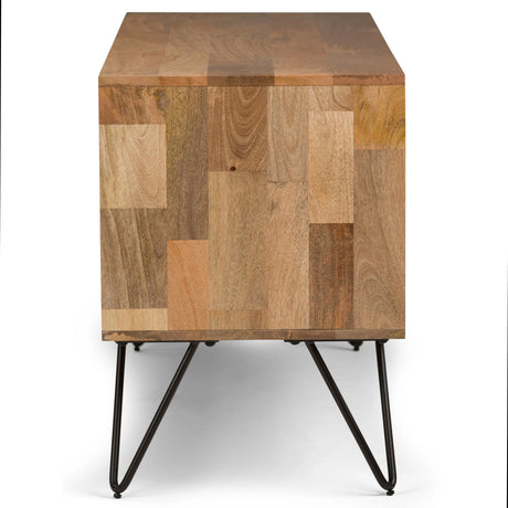 Hunter 60 inch Wide Solid Mango Wood TV Stand in Natural For TVs up to 65 inches - sold by Home Elegance USA