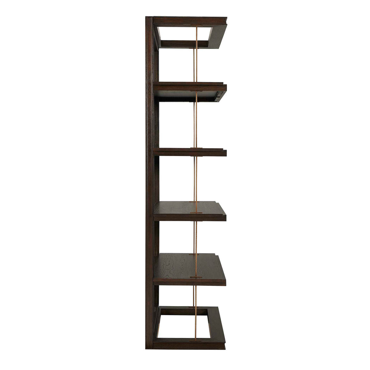 Kai Etagere Dark Walnut - Dark Brown by Uttermost - View 4
