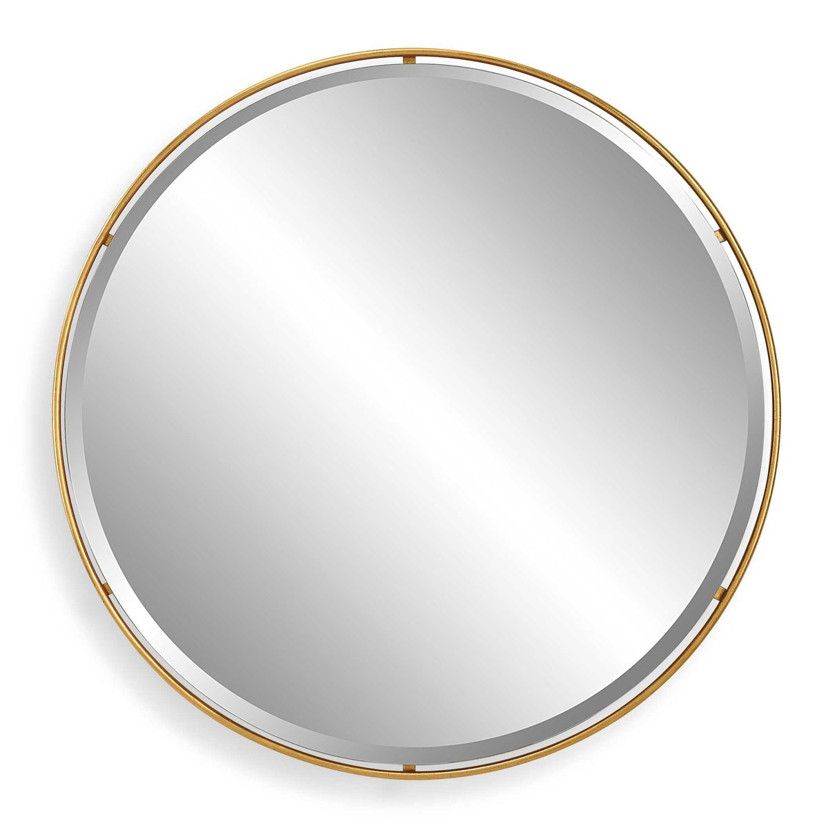 Canillo Round Mirror - Gold by Uttermost - View 1