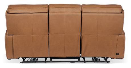 Miles Zero Gravity Power Sofa With Power Headrest - Light Brown by Hooker Furniture - View 3