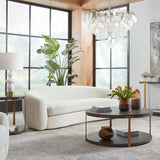 Capra Art Deco White Sofa by Uttermost - View 9