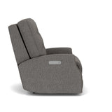 Devon Transitional Fabric Power Rocking Recliner With Power Headrest | Flexsteel