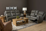 Maxwell Power Reclining Sofa With Power Headrests And Lumbar - Cinder | Flexsteel