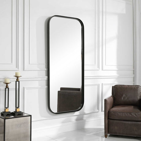 Concord Tall Iron Mirror - Black by Uttermost - View 3