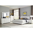 Dulcey White High Gloss 5-piece Eastern King Bedroom Set - sold by Home Elegance USA