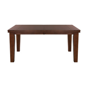 Dark Oak Finish Rectangular 1pc Dining Table with Self - Storing Extension Leaf Wooden Simple Dining Furniture | Home Elegance USA
