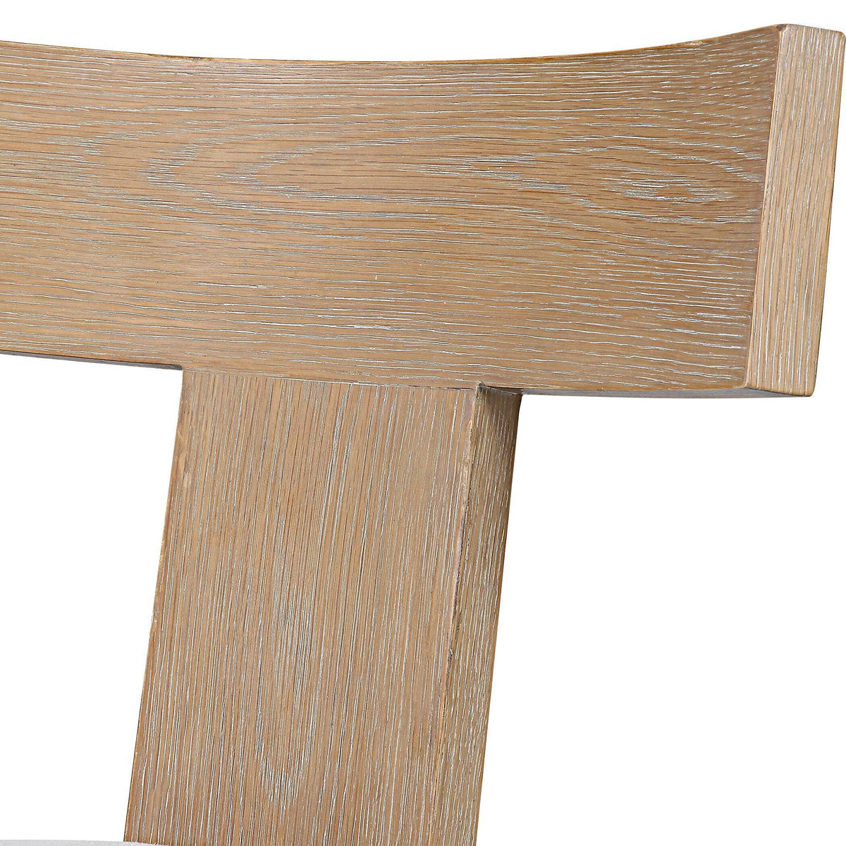 Idris Armless Chair Natural White & Light Brown - White / Light Brown by Uttermost - View 7