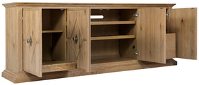 Driftwood Entertainment Credenza Buckboard - Light Brown by Hooker Furniture - View 2