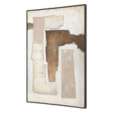 Interference Hand Painted Canvas - Dark Brown by Uttermost - View 3
