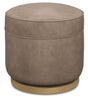 Chloe Swivel Footstool - Light Brown by Hooker Furniture - View 1