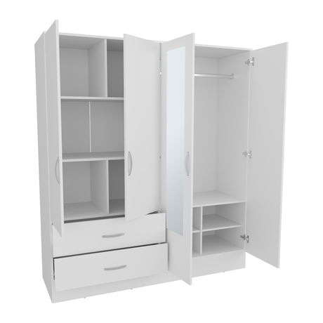 Armoire Ron, Bedroom, White - sold by Home Elegance USA