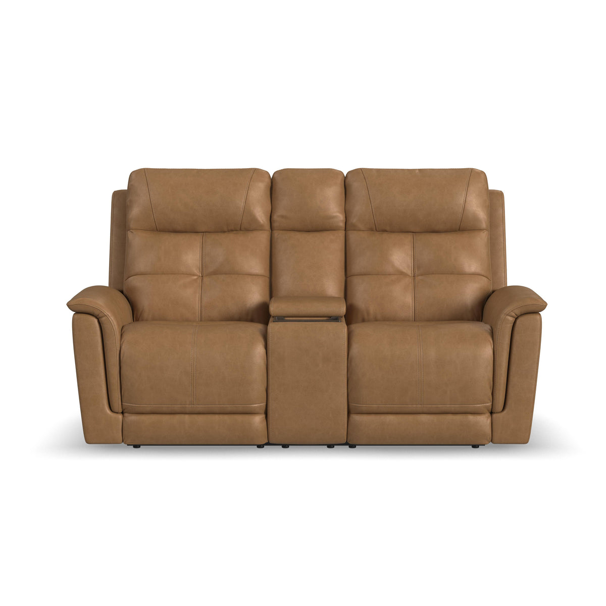 Ranger Power Reclining Loveseat With Console, Power Headrest, Lumbar, Heat & Massage - Oakridge | Flexsteel